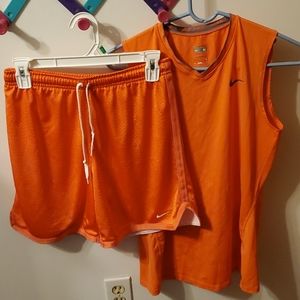 Nike pro tank top and shorts